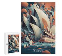 1000 PCS Rompecabezas para Adultos Sydney Opera House 2 Juego Familiar De Rompecabezas Análisis Y Lógica Interacción Entre Padres E Hijos 1000 PCS