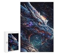 1000 PCS Rompecabezas para Adultos The Blue Old Space Dragon Rompecabezas para Adultos Juegos Relajantes Corte De Precisión Cumpleaños Y Navidad 1000 PCS