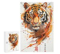 1000 PCS Rompecabezas para Adultos The Majesty of The Tiger Rompecabezas para Adultos Juegos Relajantes Corte De Precisión Cumpleaños Y Navidad 1000 PCS