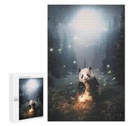 1000 PCS Rompecabezas para Adultos The Panda in The Forest Rompecabezas para Adultos Juegos Relajantes Corte De Precisión Cumpleaños Y Navidad 1000 PCS