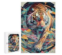 1000 PCS Rompecabezas para Adultos The Powerful Tiger Rompecabezas para Adultos Juegos De Relajación Regalos para Mujeres Regalos De Cumpleaños 1000 PCS