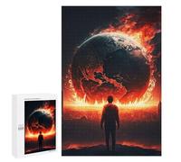 1000 PCS Rompecabezas para Adultos The World Is on Fire Rompecabezas para Adolescentes Regalo De Cumpleaños Ayuda A Ejercitar El Cerebro Juego Desafiante Regalos 1000 PCS