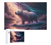 1000 PCS Rompecabezas para Adultos Thundering Arctic Majesty -3 Rompecabezas para Adultos Juego De Ingenio Regalo De Cumpleaños Difícil Y Desafiante 1000 PCS