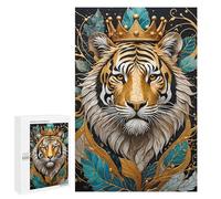 1000 PCS Rompecabezas para Adultos Tiger Golden Kintsugi Rompecabezas para Adultos Juguete Decoración De Pared Mejora Los Recuerdos Regalos para Amigos Y Familiares 1000 PCS