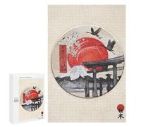 1000 PCS Rompecabezas para Adultos Torii Gate Red Sun Rompecabezas para Adultos Juego De Ingenio Pero Divertidos Y Regalos Humorísticos para Amigos Y Familiares 1000 PCS