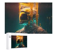1000 PCS Rompecabezas para Adultos Underwater Astronaut Artwork Rompecabezas para Adultos Juegos Divertidos Regalos para Mujeres Desafiantes De Completar 1000 PCS