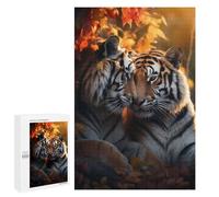 1000 PCS Rompecabezas para Adultos Valentines Day Tigers Love Juego Familiar De Rompecabezas Análisis Y Lógica Interacción Entre Padres E Hijos 1000 PCS