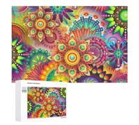 1000 PCS Rompecabezas para Adultos VibrantFloral Artwork Rompecabezas para Adultos Juguete Decoración De Pared Pero Divertido Y Humorístico Desafiante De Completar 1000 PCS