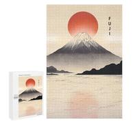 1000 PCS Rompecabezas para Adultos Vintage Mount Fuji Sunrise Rompecabezas para Adultos Juegos Relajantes Corte De Precisión Cumpleaños Y Navidad 1000 PCS