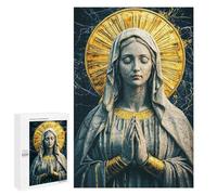 1000 PCS Rompecabezas para Adultos Virgin Mary Statue Juego Familiar De Rompecabezas Análisis Y Lógica Interacción Entre Padres E Hijos 1000 PCS