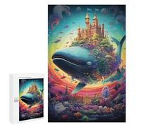 1000 PCS Rompecabezas para Adultos Whale Castle Fantasy Rompecabezas para Adultos Juguetes Antiestrés Decoración del Hogar Cumpleaños Y Navidad 1000 PCS