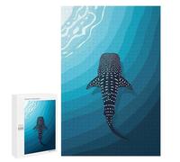 1000 PCS Rompecabezas para Adultos Whale Shark in The Ocean Depths Rompecabezas para Adultos Juegos Divertidos Vacaciones En Casa Matar El Tiempo Regalos De Cumpleaños Y Únicos 1000 PCS
