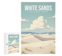 1000 PCS Rompecabezas para Adultos White Sands National Park Rompecabezas para Adultos Juegos Familiares Regalos para Mujeres Interacción Entre Padres E Hijos 1000 PCS