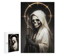 1000 PCS Rompecabezas para Adultos White Santa Muerte Rompecabezas para Adultos Juguetes De Bricolaje Decoración del Hogar Difíciles Y Desafiantes 1000 PCS