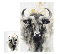 1000 PCS Rompecabezas para Adultos Wildebeest Beauty Art Rompecabezas para Adultos Juguete Decoración De Pared Decoración del Hogar 1000 PCS