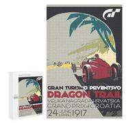 1000 PCS Rompecabezas para Adultos Y Adolescentes Gran Turismo Dragon Trail Grand Prix Croatia 1917 Rompecabezas para Adultos Juego Familiar Desafío Difícil 1000 PCS