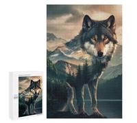 1000 PCS Rompecabezas para Adultos Y Adolescentes Wolf Forest Husky Dog Rompecabezas para Adultos Juego Familiar Desafío Difícil 1000 PCS
