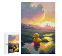1000 PCS Rompecabezas para Adultos Yellow Rubber Duck Nature Rompecabezas para Adultos Juegos De Relajación Regalos para Mujeres Regalos De Cumpleaños 1000 PCS