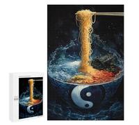 1000 PCS Rompecabezas para Adultos Yin and Yang Ramen Rompecabezas para Adultos Juguete Decoración De Pared Decoración del Hogar 1000 PCS