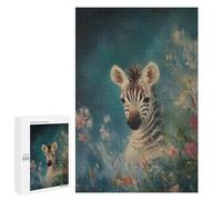1000 PCS Rompecabezas para Adultos Zebra Portrait in Bloom Rompecabezas para Adultos Juguetes De Bricolaje Decoración del Hogar Difíciles Y Desafiantes 1000 PCS