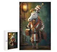 1000 PCS Rompecabezas para Adultos Zebra Traveler Art Rompecabezas para Adultos Juegos Divertidos Alivia El Estrés Desafiante De Completar 1000 PCS