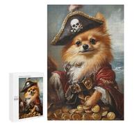 1000 PCS Rompecabezas Pirate Dog Treasure Chest-88 Rompecabezas para Adultos Mejora La Memoria Desafío Educativo Juguetes Juegos Educativos 1000 PCS
