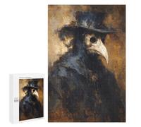 1000 PCS Rompecabezas Plague Doctor Crow Art Print Rompecabezas para Adolescentes Carrera De Velocidad Manual Lista De Deseos con Juguetes De Papá Noel Juegos Educativos 1000 PCS