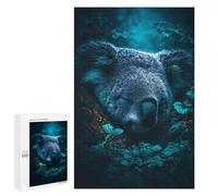 1000 PCS Rompecabezas Sleeping Koala in Rainforest Rompecabezas para Adolescentes Carrera De Velocidad Manual Lista De Deseos con Juguetes De Papá Noel Juegos Educativos 1000 PCS