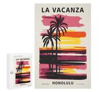 1000 PCS Rompecabezas Tropical Honolulu Hawaii Rompecabezas para Adolescentes, Divertidos Y con Humor. Cada Pieza Es Única: Juguetes Educativos De Aprendizaje 1000 PCS