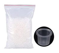 1000 PCS Tapas de tinta del tatuaje Tazas Reutilizable Maquillaje permanente Pigmento del tatuaje Contenedor de punta de la aguja Grip Fuente de alimentación(L)