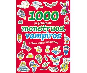 1000 Pegatinas de monstruos, vampiros y otros seres fantásticos