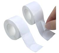 1000 pegatinas redondas blancas, puntos adhesivos, pegatinas de puntos blancos, pegatinas redondas de 2,5 cm, impermeables, para oficina, negocios, hogar, aula, marca