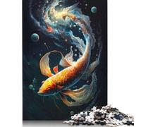 1000 pezzi Cosmic Koi 7 per adulti Puzzle di Carta difficili Puzzle per adulti Gioco Educativo Sfida Giocattolo 38x26 cm/1000 pezzi