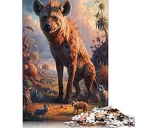 1000 pezzi Enchanted Hyeana Safari per adulti Puzzle di Carta difficili Puzzle per adulti Gioco Educativo Sfida Giocattolo 38x26 cm/1000 pezzi