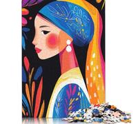1000 pezzi Vivida visione fauvista Della Ragazza con l'orecchino di Perla per adulti Puzzle difficili Puzzle di Carta per adulti 38x26 cm/1000 pezzi