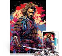 1000 Piece Jigsaw Puzzle for Adults Samurai - Artistry of The Lone Samurai Suitable for People Aged 14 and Above Stress Relief Toys Fun at Home Activities, Birthday Present,Travel Gifts。