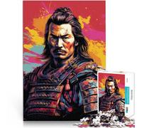 1000 Piece Jigsaw Puzzles for Adults Samurai - Artistry of The Lone Samurai Made of Cardboard,for 14+ Staycation Kill Time Difficult Hard Gifts for Women Men 。Size:38x52cm/14.96x20.47inch