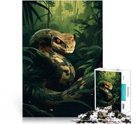 1000 Piece Jigsaw Puzzles for Adults Teenagers Snake in The Jungle Suitable for People Aged 14 and Above Train Your Brain and Your Hands Fun at Home Activities, Birthday Present,Travel Gifts。