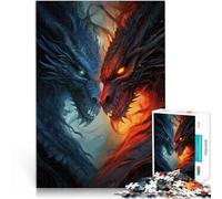 1000 Piece Jigsaws for Adults Dragons Artwork Made of Cardboard，Suitable for People Aged 14 and Above Learning Educational Toys Family Games Fun Activities at Home, Birthday Gifts, Travel Gifts,。