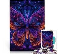 1000 Piece Puzzles for Adults “Geometric Butterfly” Made of Cardboard，for and 14 Years and Over Home Educational Games DIY Toys Because it is Ideal as a Gift for The Whole Family。Size：50x75cm