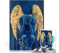 1000 Pieces for Adults Gifts “Crying Angel” Made of Cardboard，Suitable for Ages 14 and up Educational Learning Toys Family Games Difficult Hard Gifts for Women Men 。Size：38x52cm/14.96x20.47inch