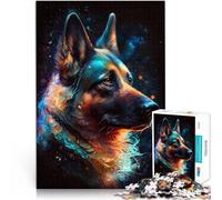 1000 Pieces for Adults Gifts German Shepherd Dog Made of Cardboard，for Age 14 Years and Over For Family Fun & Game Night Wall Decoration Unique Gifts for Birthday and Christmas。Size：50x75cm