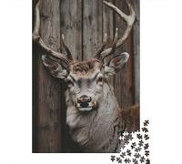 1000 Pieces Forest Deer Puzzle for Adults Paper Jigsaw Educational Stag Puzzle Home Decor Stress Relief 70x50cm/1000pcs