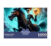 1000 Pieza 1000caballero Esqueleto El PuzzleA Domineering Suave and Rebellious Skeleton Puzzles Adultos con Adultos De 12 Años Y Más Juego Duro El Desafío Es Difícil Regalos De Decoración del Hogar