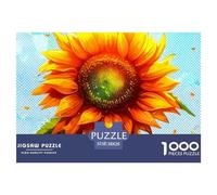 1000 Pieza 1000girasol PieceJigsawA Plant That Always Faces The Sun Puzzles para Adultos con Adultos De 12 Años Y Más Juego Duro El Desafío Es Difícil Decoración del Hogar38x26cm/1000pcs