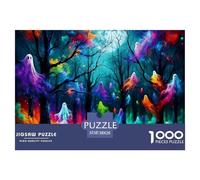1000 Pieza 1000Halloween Decoración PuzzleHalloween-Themed Style Puzzles para Adultos con Adultos De 12 Años Y Más Brainteasing El Desafío Es Difícil Decoración del Hogar38x26cm/1000pcs