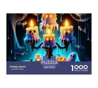 1000 Pieza 1000Halloween Decoración PuzzleHalloween-Themed Style Puzzles para Adultos con Adultos De 12 Años Y Más Puzzle Educativo El Desafío Es Difícil Decoración del Hogar70x50cm/1000pcs