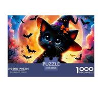 1000 Pieza 1000Halloween PieceJigsawHalloween-Themed Style Puzzles para Adultos con Adultos De 12 Años Y Más Puzzle Educativo El Desafío Es Difícil Decoración del Hogar38x26cm/1000pcs
