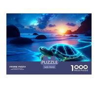 1000 Pieza 1000Tortuga Marina El PuzzleThe Spirit of The Sea Has A Long Lifespan Puzzles para Adultos con Adultos De 12 Años Y Más Brainteasing El Desafío Es Difícil Decoración del Hogar70x50cm/1000p