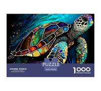 1000 Pieza 1000Tortuga Marina El PuzzleThe Spirit of The Sea Has A Long Lifespan Puzzles para Adultos con Adultos De 12 Años Y Más Puzzle Educativo El Desafío Es Difícil Decoración del Hogar70x50cm/1